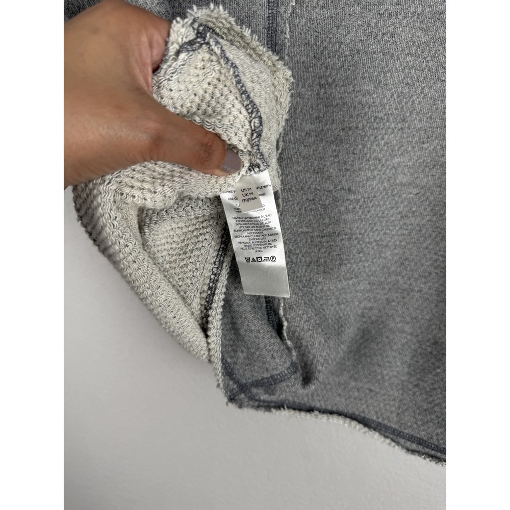 Pilcro Funnel Neck Gray Pullover Top Sweater Women's Medium Raw Hem Casual Boho - Picture 12 of 14